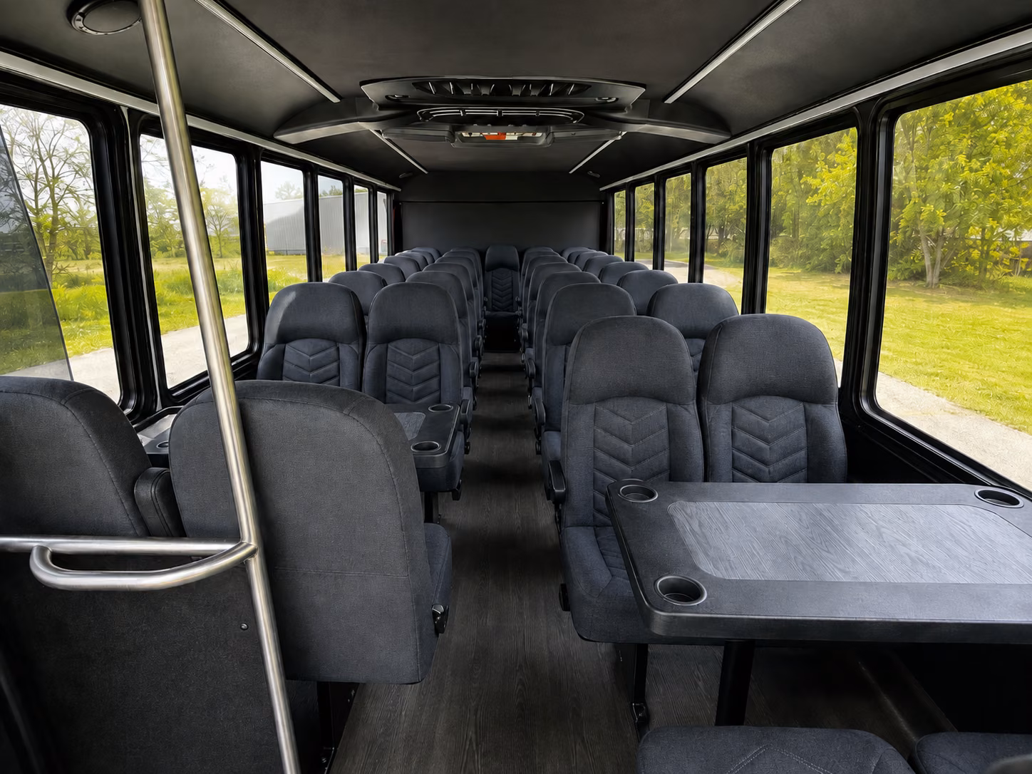 edinburg 15 passenger minibus interior