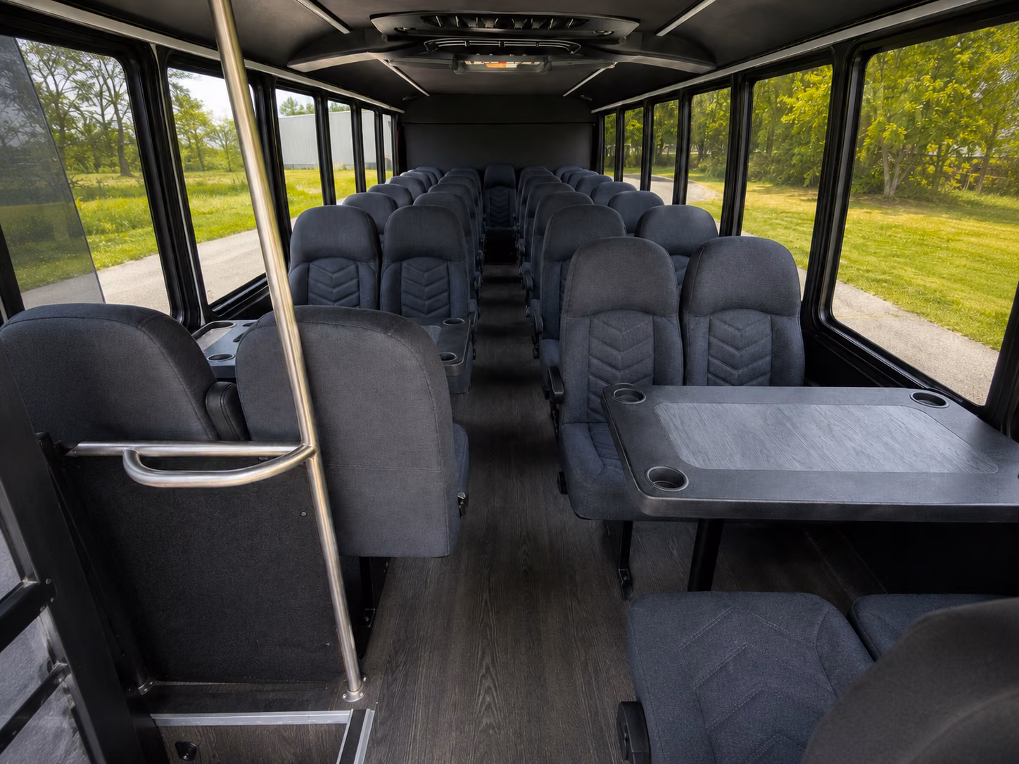 edinburg 20 passenger minibus inside