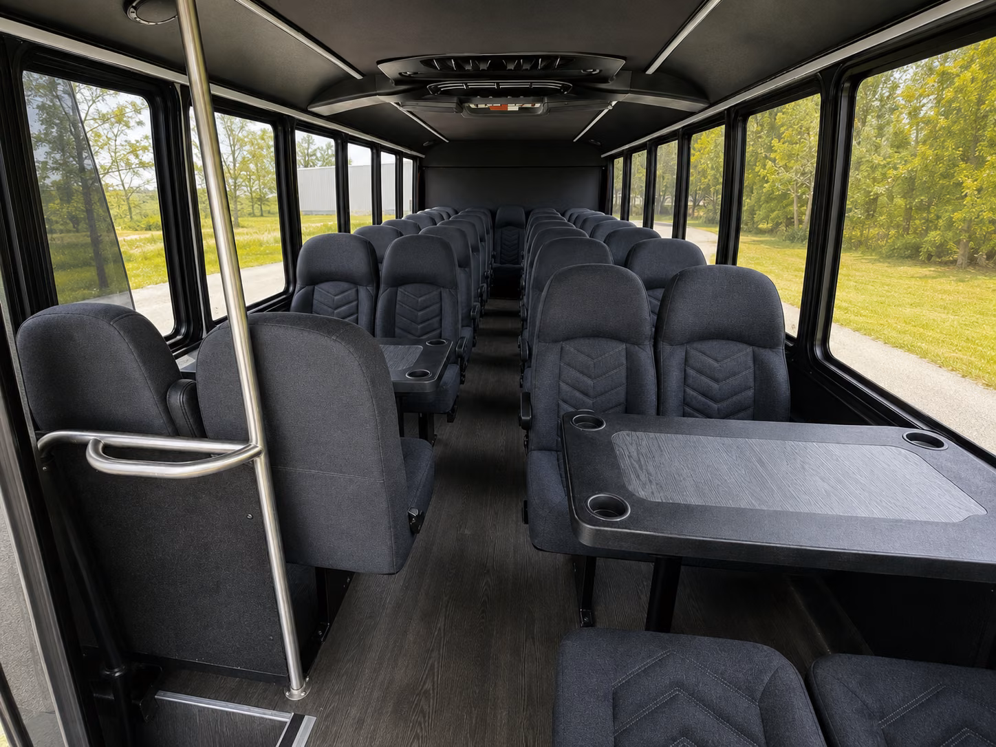 edinburg 20 passenger minibus interior