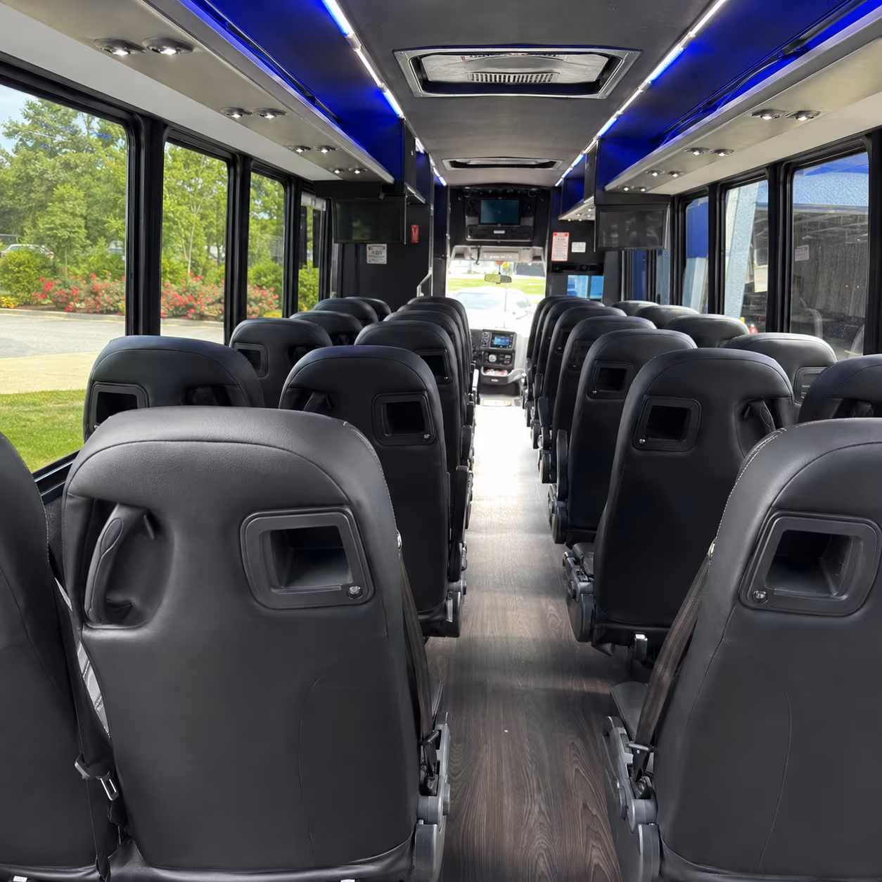edinburg 25 passenger minibus inside