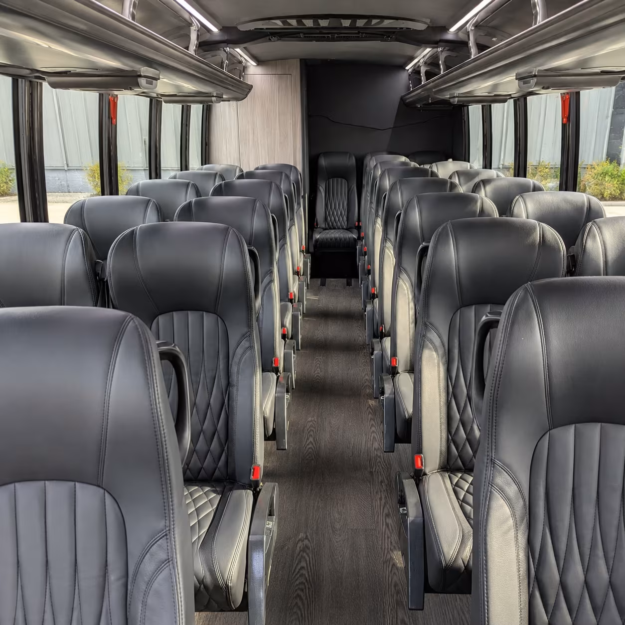 edinburg 28 passenger minibus inside