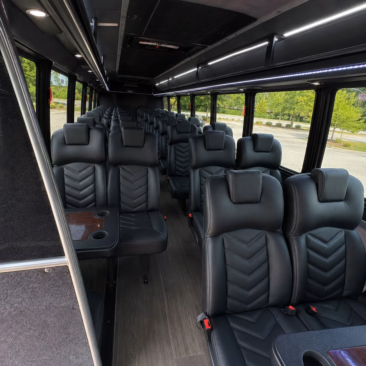 edinburg 30 passenger minibus inside