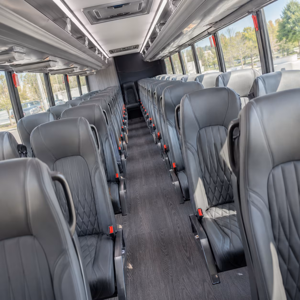 edinburg 35 passenger minibus interior