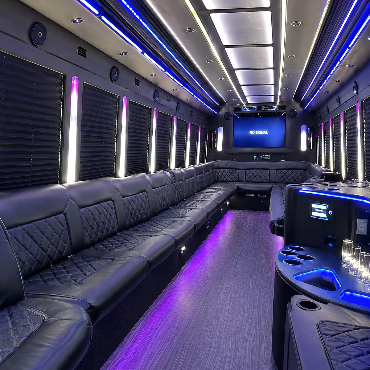 edinburg party bus inside