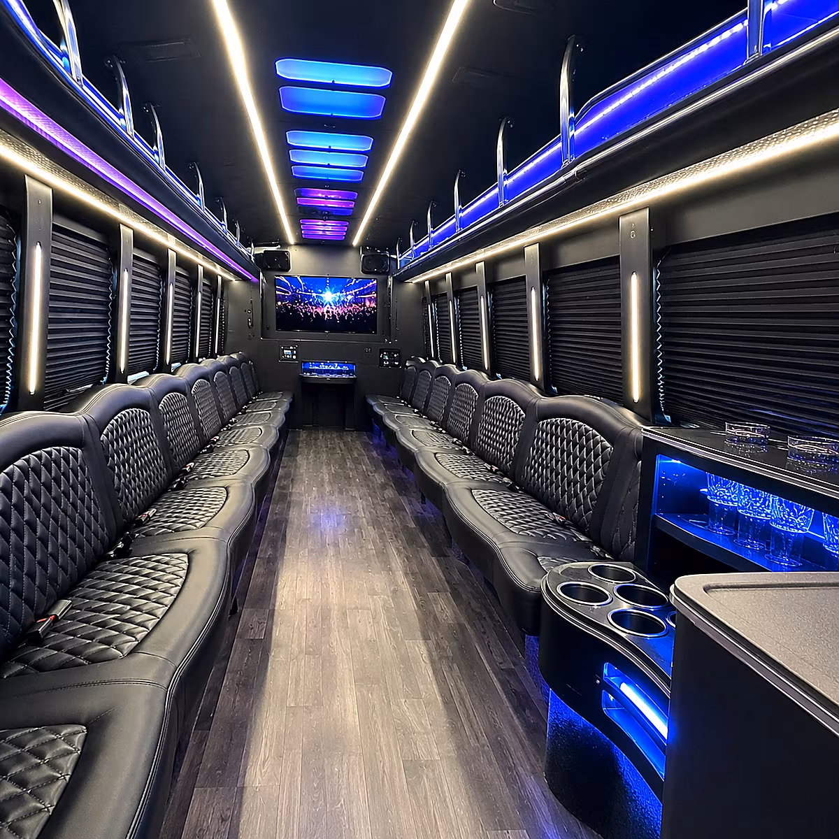 edinburg party bus interior