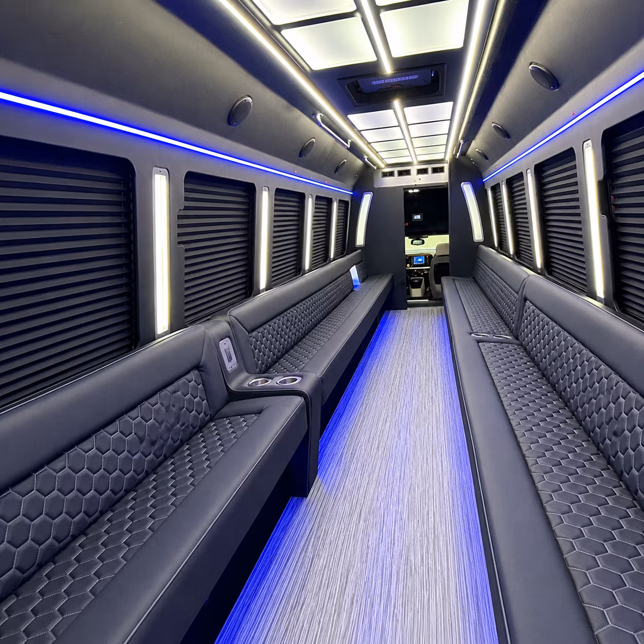 edinburg party bus rental interior