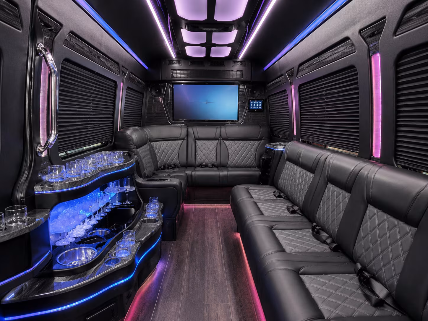 edinburg sprinter limousine inside