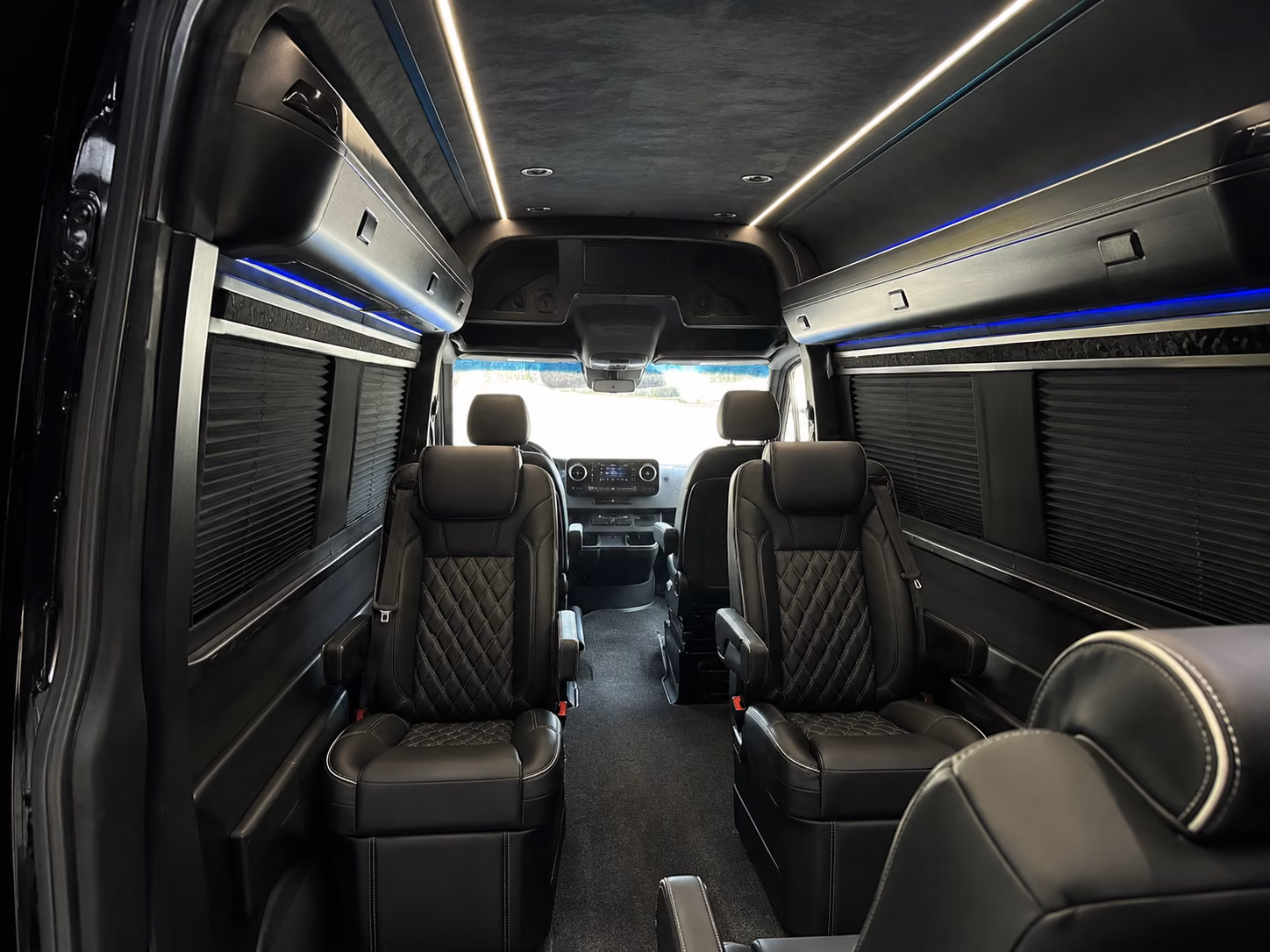 edinburg sprinter van with driver inside